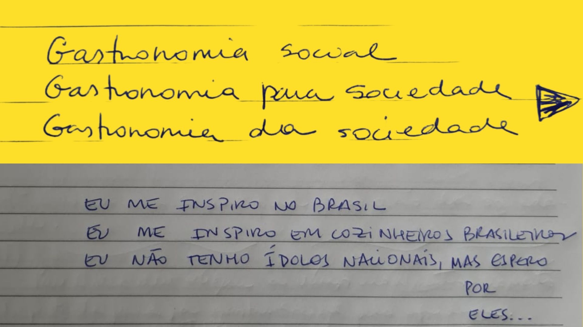 Frases da chef Ana Bueno sobre a gastronomia social